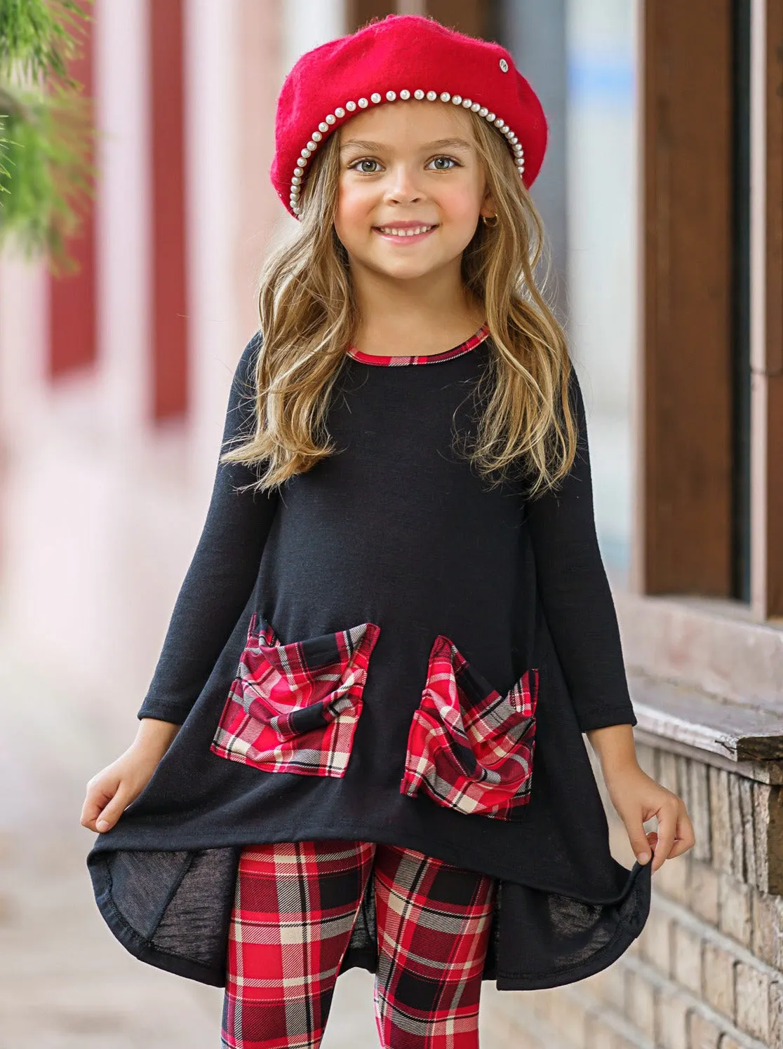 Girl Empowered Plaid Legging Set