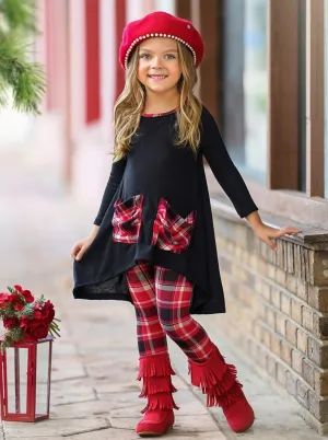 Girl Empowered Plaid Legging Set