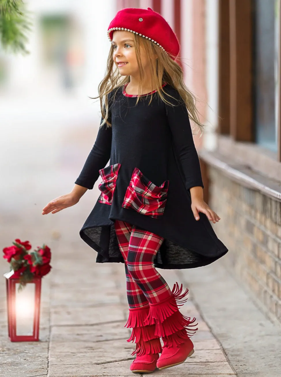 Girl Empowered Plaid Legging Set