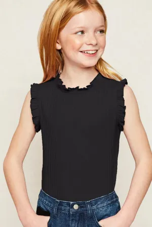 Girls Ruffle Sleeve Tank Top