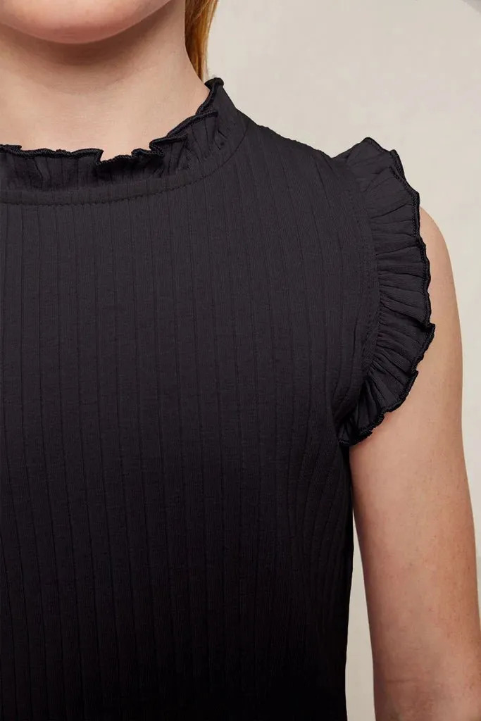 Girls Ruffle Sleeve Tank Top
