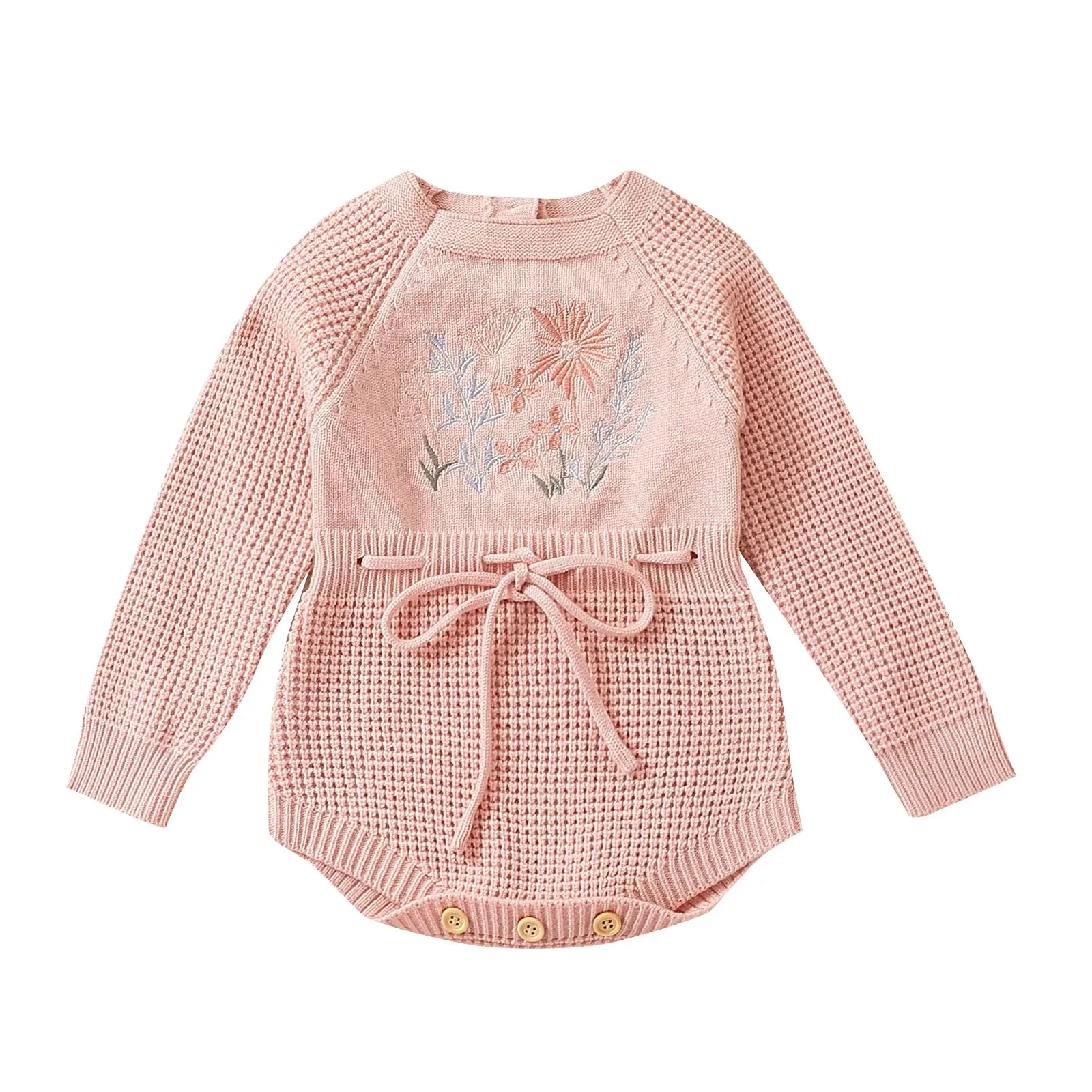 Girls Sweater One-piece Knit Romper