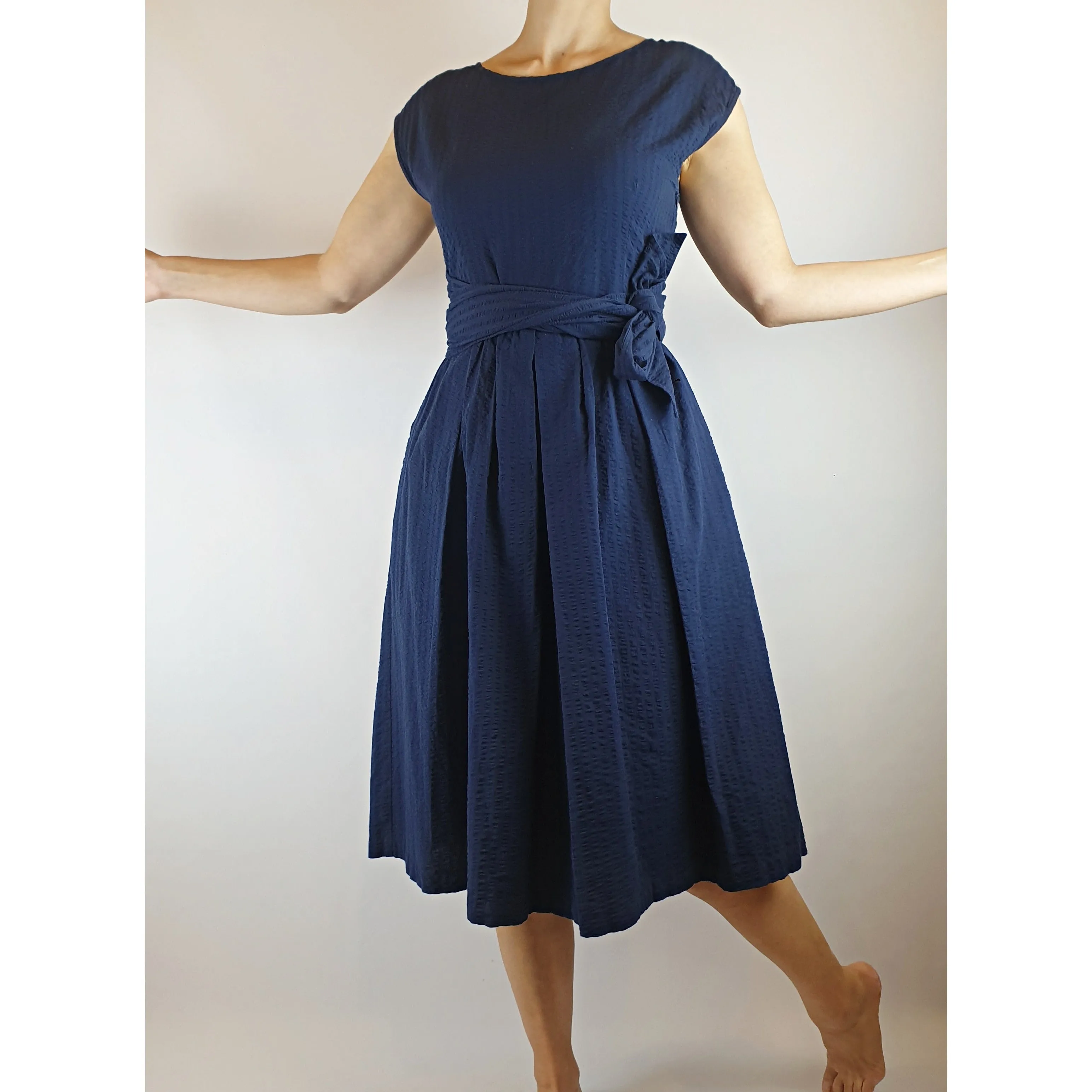 Gorman navy wrap summer dress size 8
