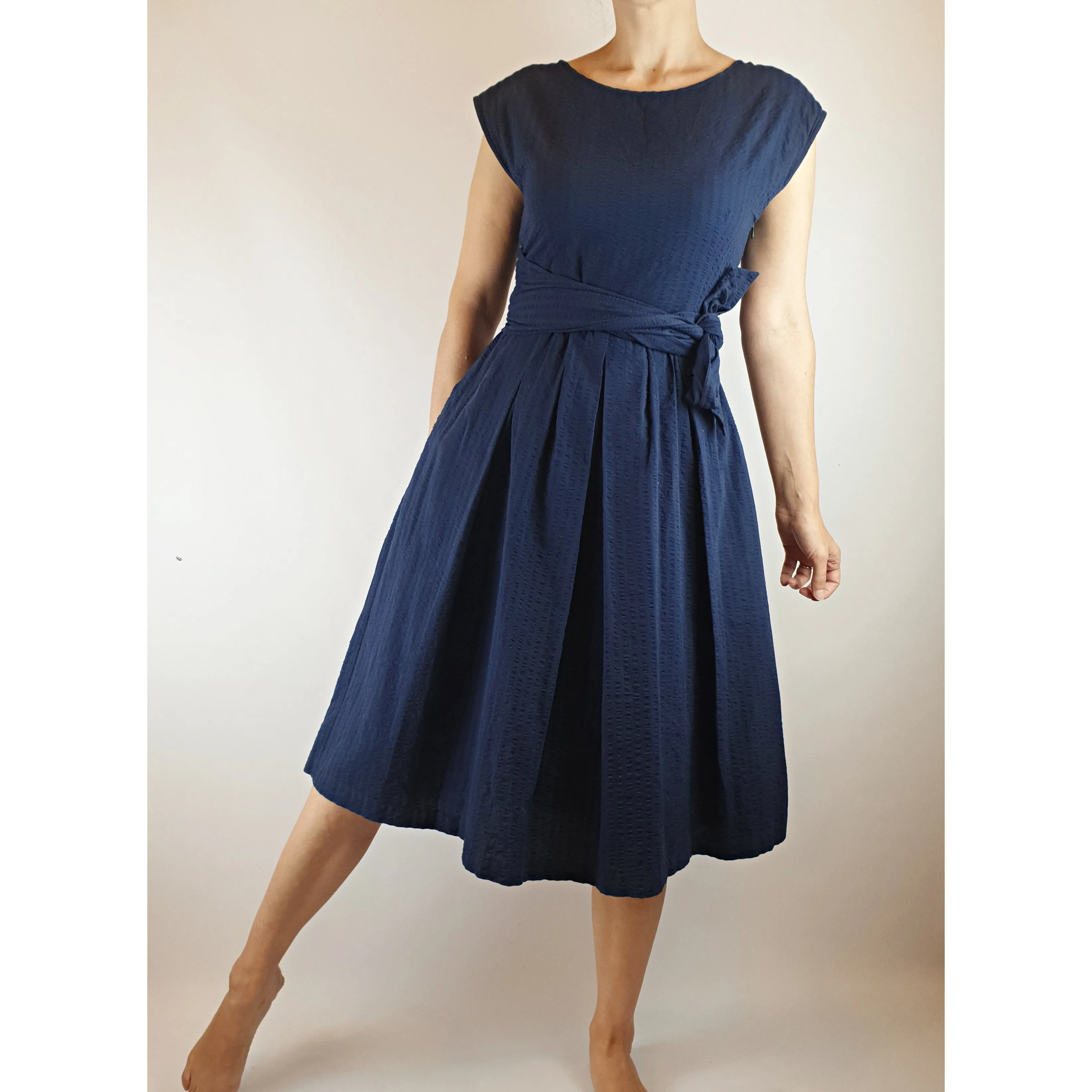Gorman navy wrap summer dress size 8