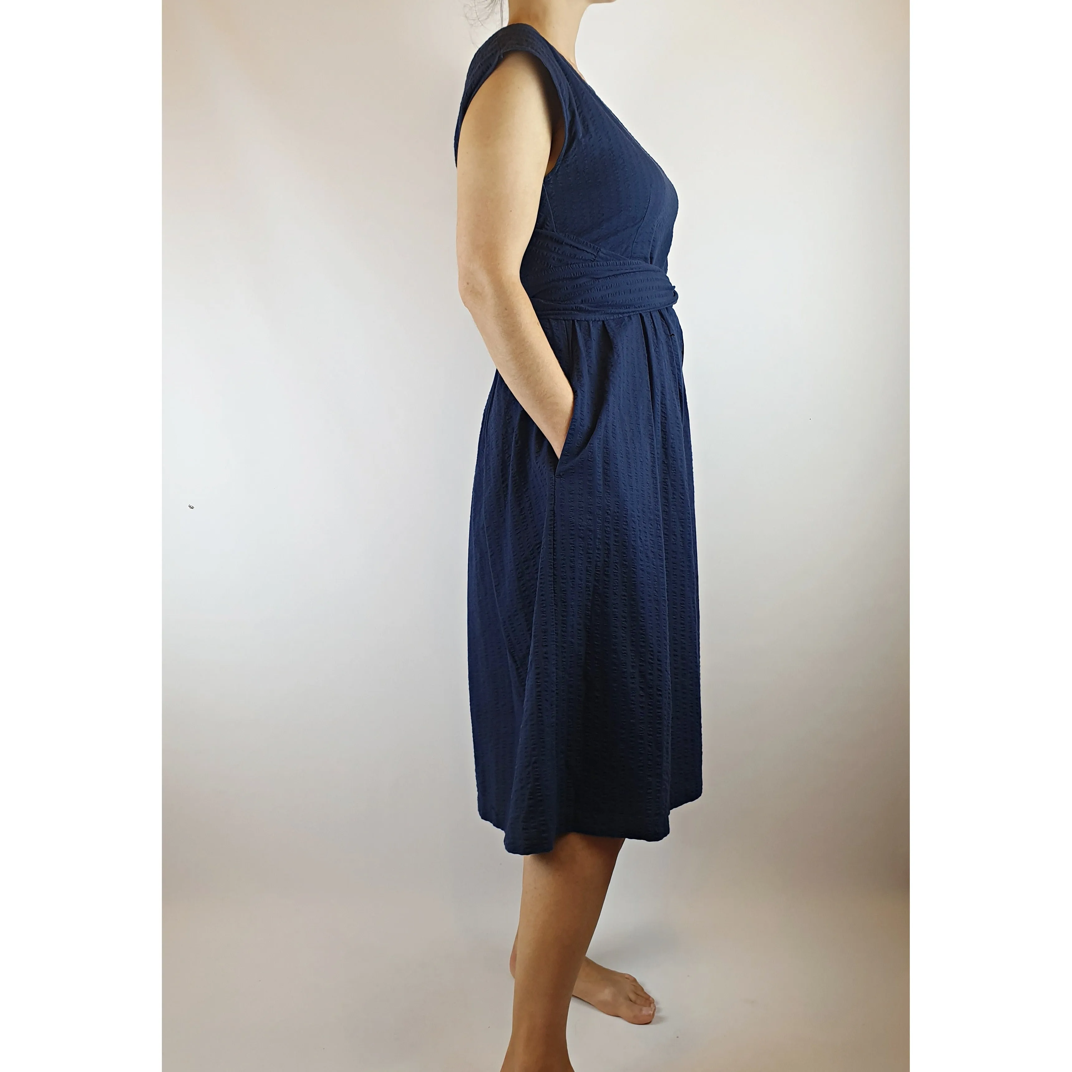 Gorman navy wrap summer dress size 8