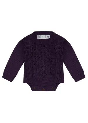 Gravilla Romper-Eggplant