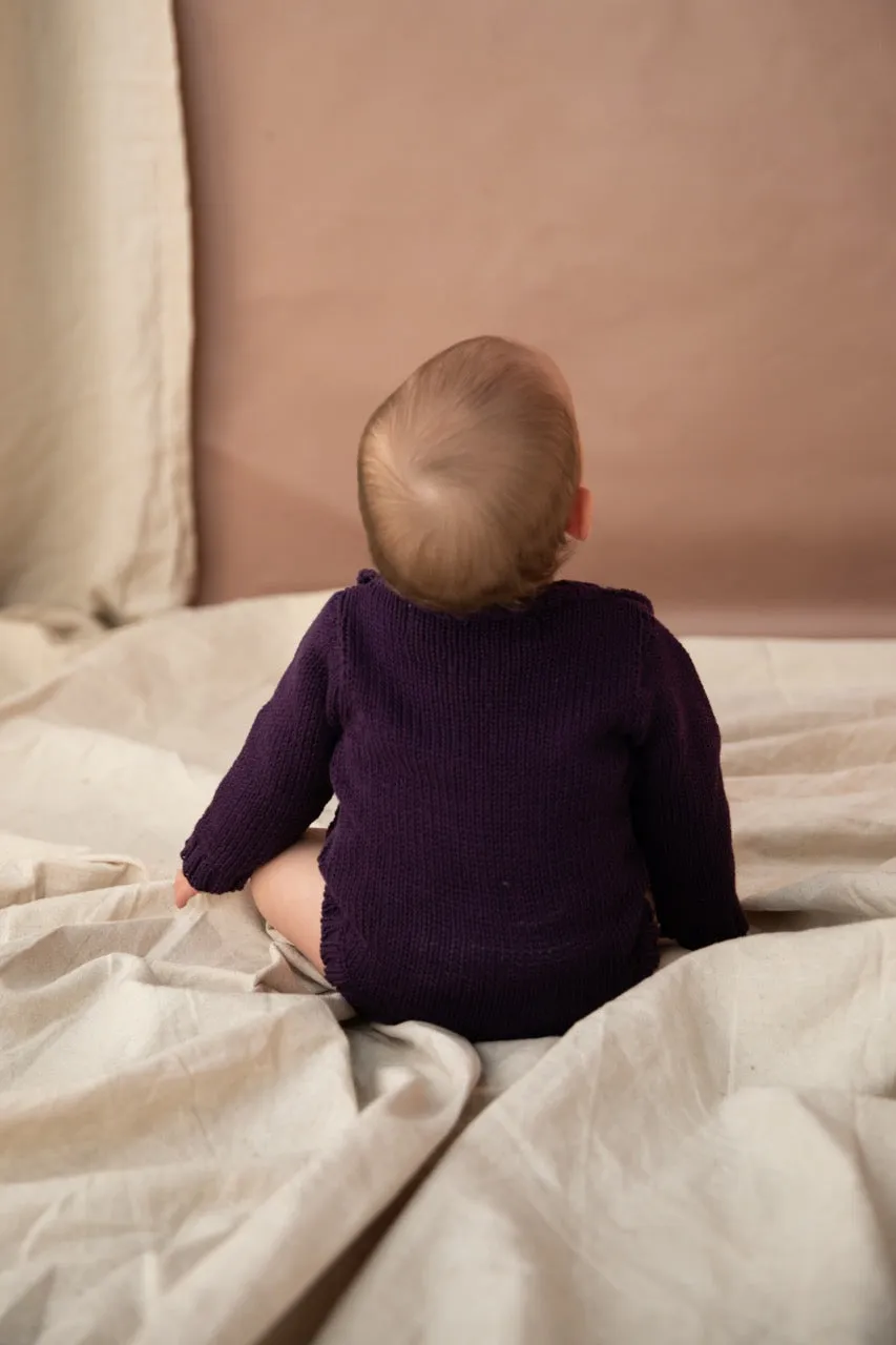 Gravilla Romper-Eggplant