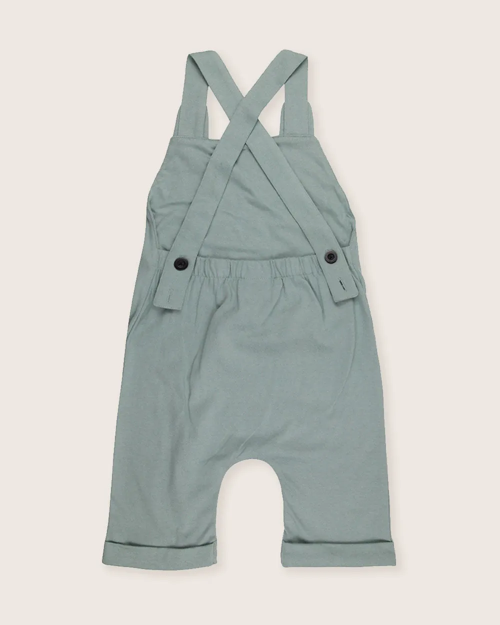 Green Pond Bear Face Print Jumpsuit