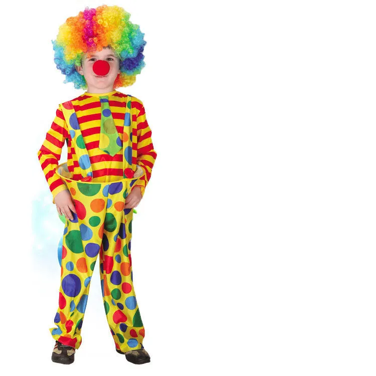 Halloween Costumes Kids Children Circus Clown Costume Naughty Harlequin Fancy Fantasia Infantil Cosplay Clothing for Boys Girls