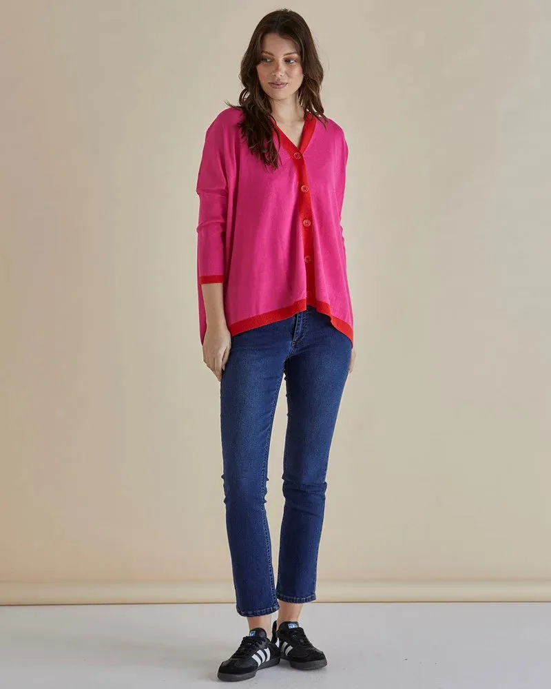 Hampton Cardigan - Pink