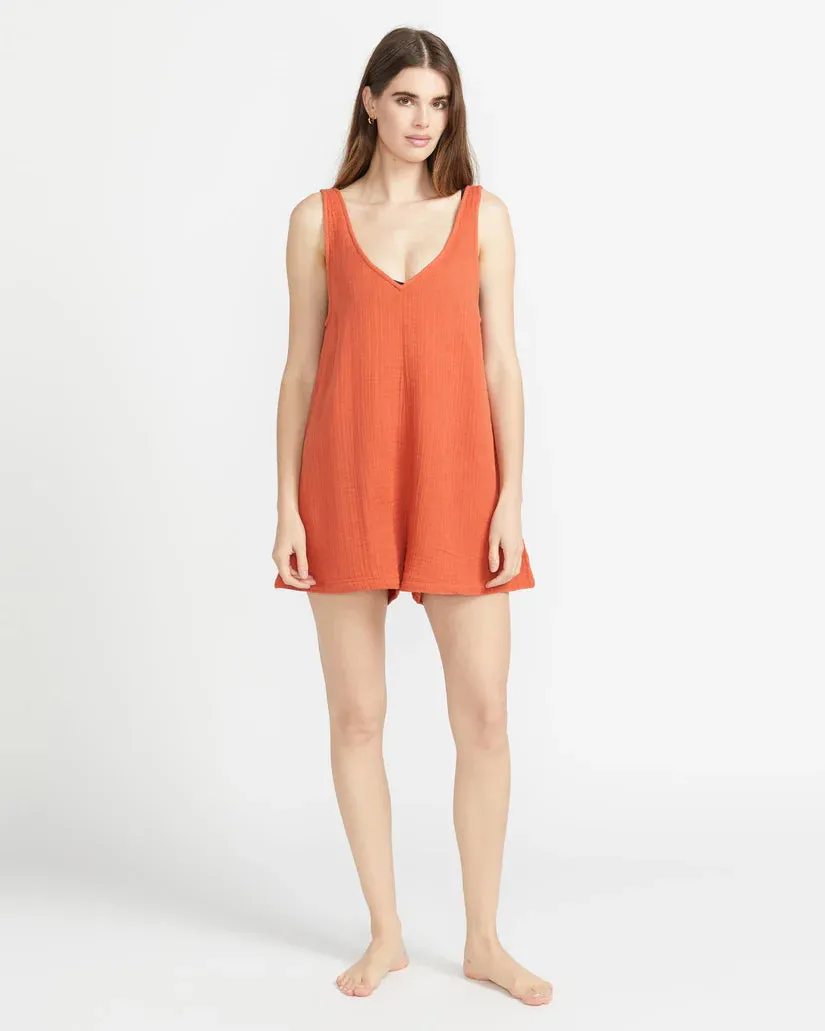 Hang Losose Romper - Rust