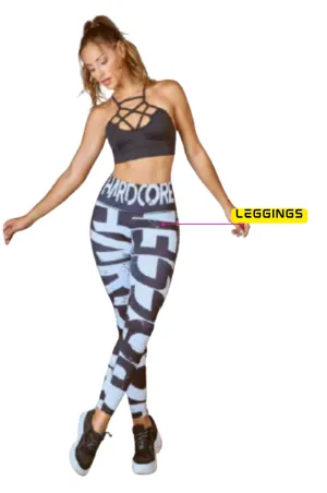 Hardcore Modern Bicolor Grey Leggings