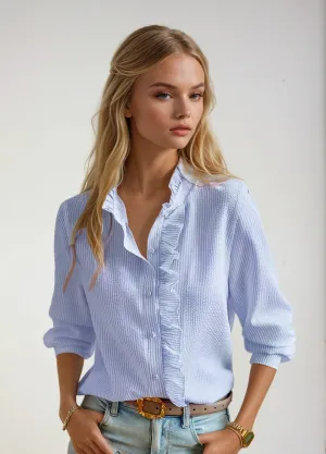 Helah - Ruffles Blouse for Ladies - Feminine & Stylish