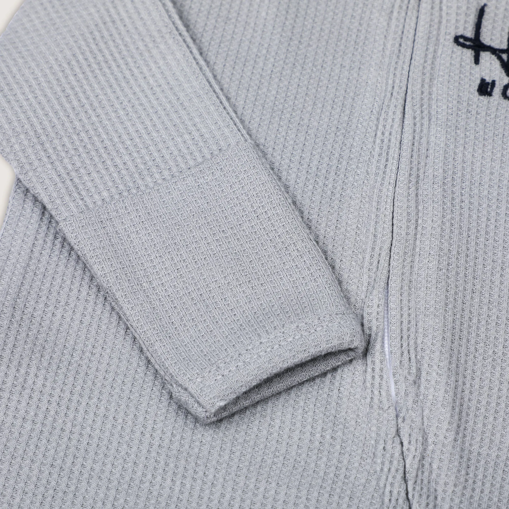 Hello World Waffle Footie Romper