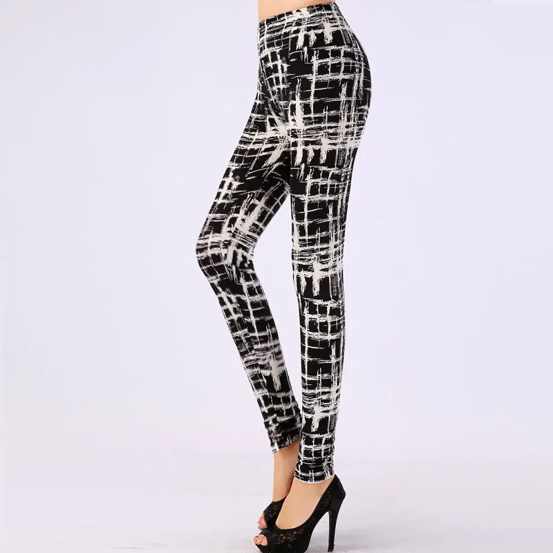 High 16 COLOURS Women's girl's casual High Elastic printed Leggings Fitness Comfortable leggins pants LG023