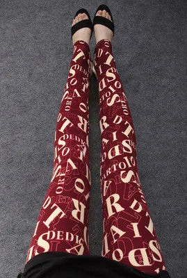High 16 COLOURS Women's girl's casual High Elastic printed Leggings Fitness Comfortable leggins pants LG023