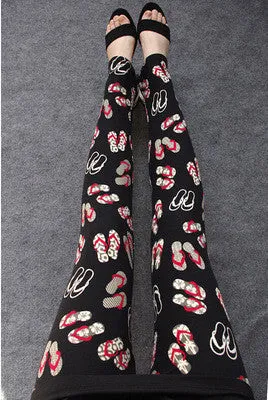 High 16 COLOURS Women's girl's casual High Elastic printed Leggings Fitness Comfortable leggins pants LG023