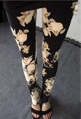 High 16 COLOURS Women's girl's casual High Elastic printed Leggings Fitness Comfortable leggins pants LG023