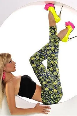 High 16 COLOURS Women's girl's casual High Elastic printed Leggings Fitness Comfortable leggins pants LG023