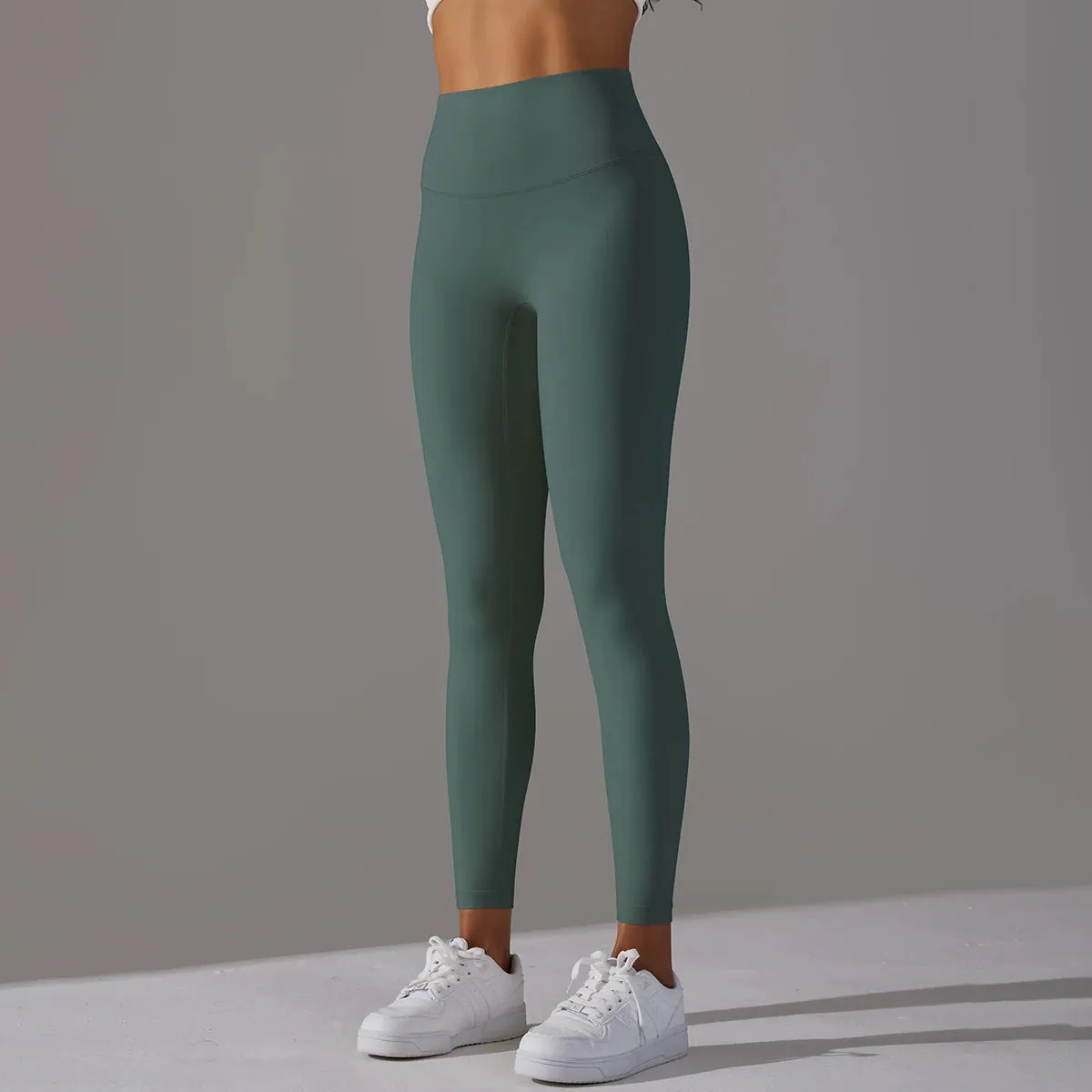 High Waist Naked Feeling Leggings - Women's Fitness Running Yoga Pants