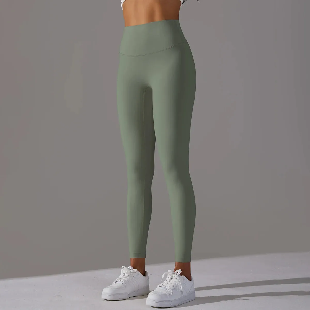 High Waist Naked Feeling Leggings - Women's Fitness Running Yoga Pants