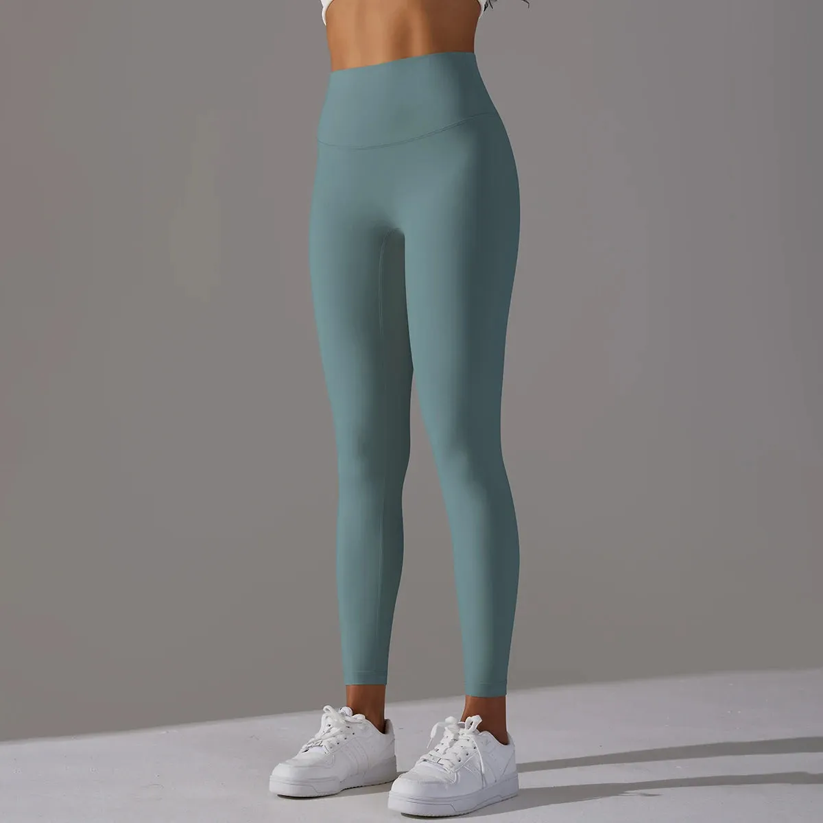 High Waist Naked Feeling Leggings - Women's Fitness Running Yoga Pants