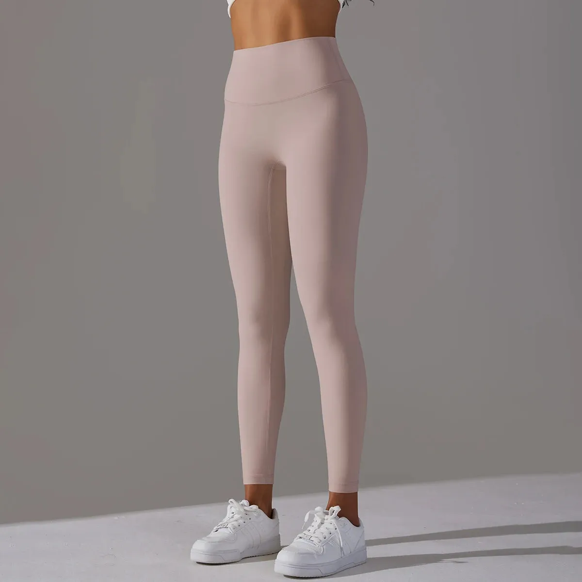 High Waist Naked Feeling Leggings - Women's Fitness Running Yoga Pants