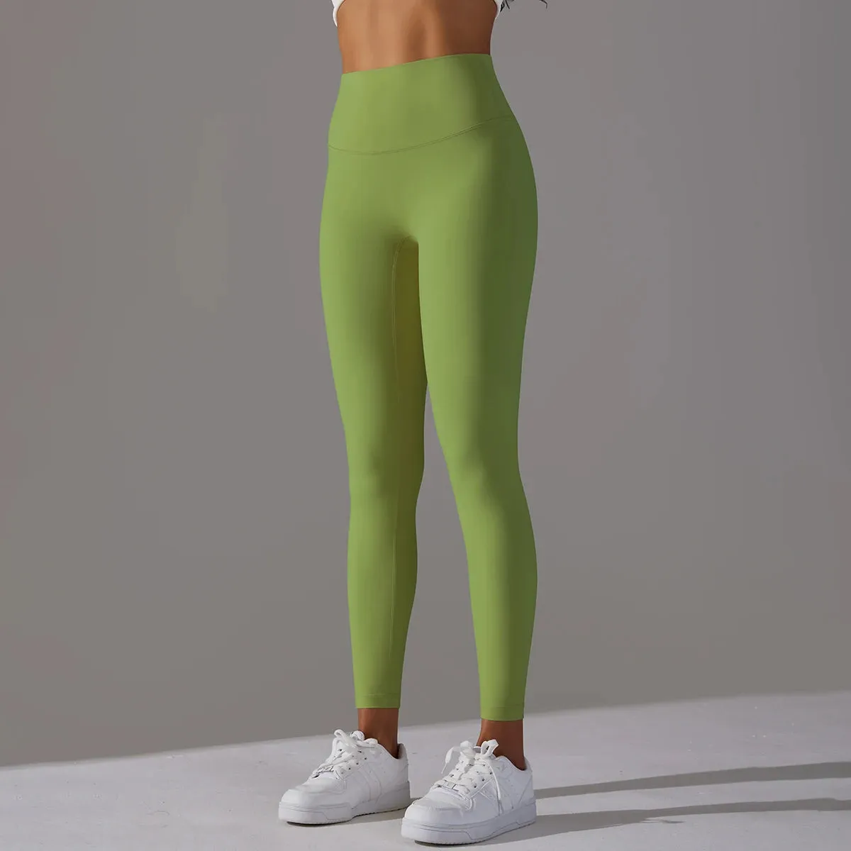 High Waist Naked Feeling Leggings - Women's Fitness Running Yoga Pants