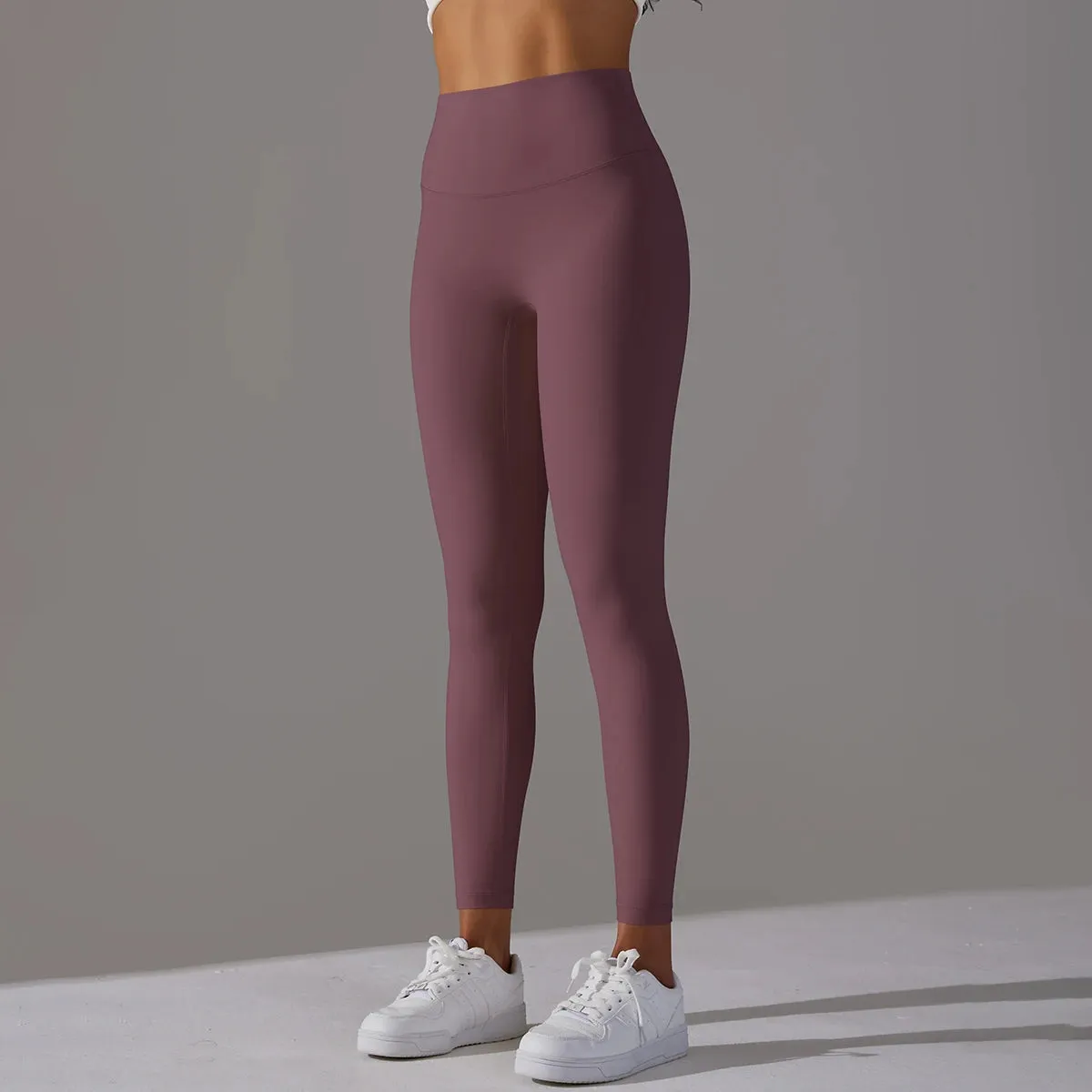 High Waist Naked Feeling Leggings - Women's Fitness Running Yoga Pants