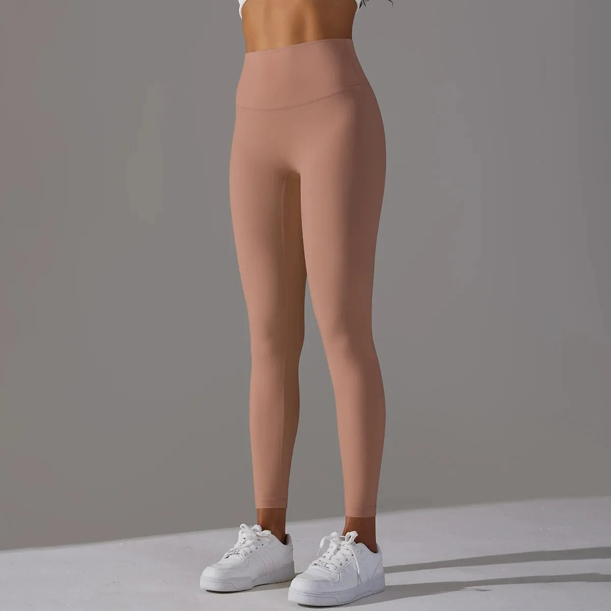 High Waist Naked Feeling Leggings - Women's Fitness Running Yoga Pants