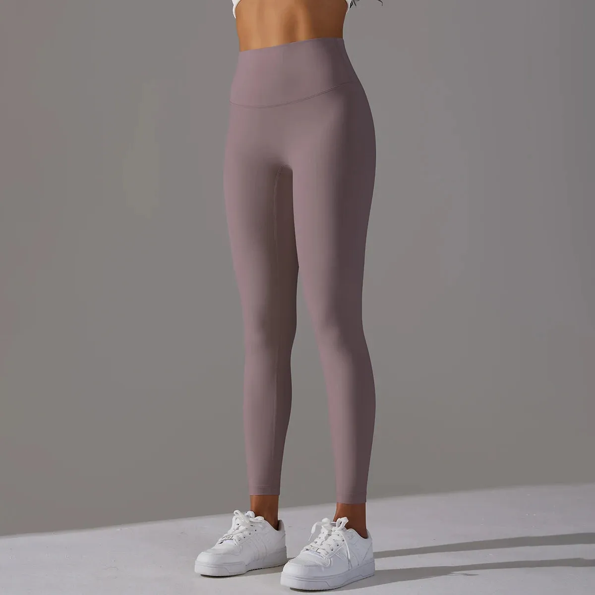 High Waist Naked Feeling Leggings - Women's Fitness Running Yoga Pants