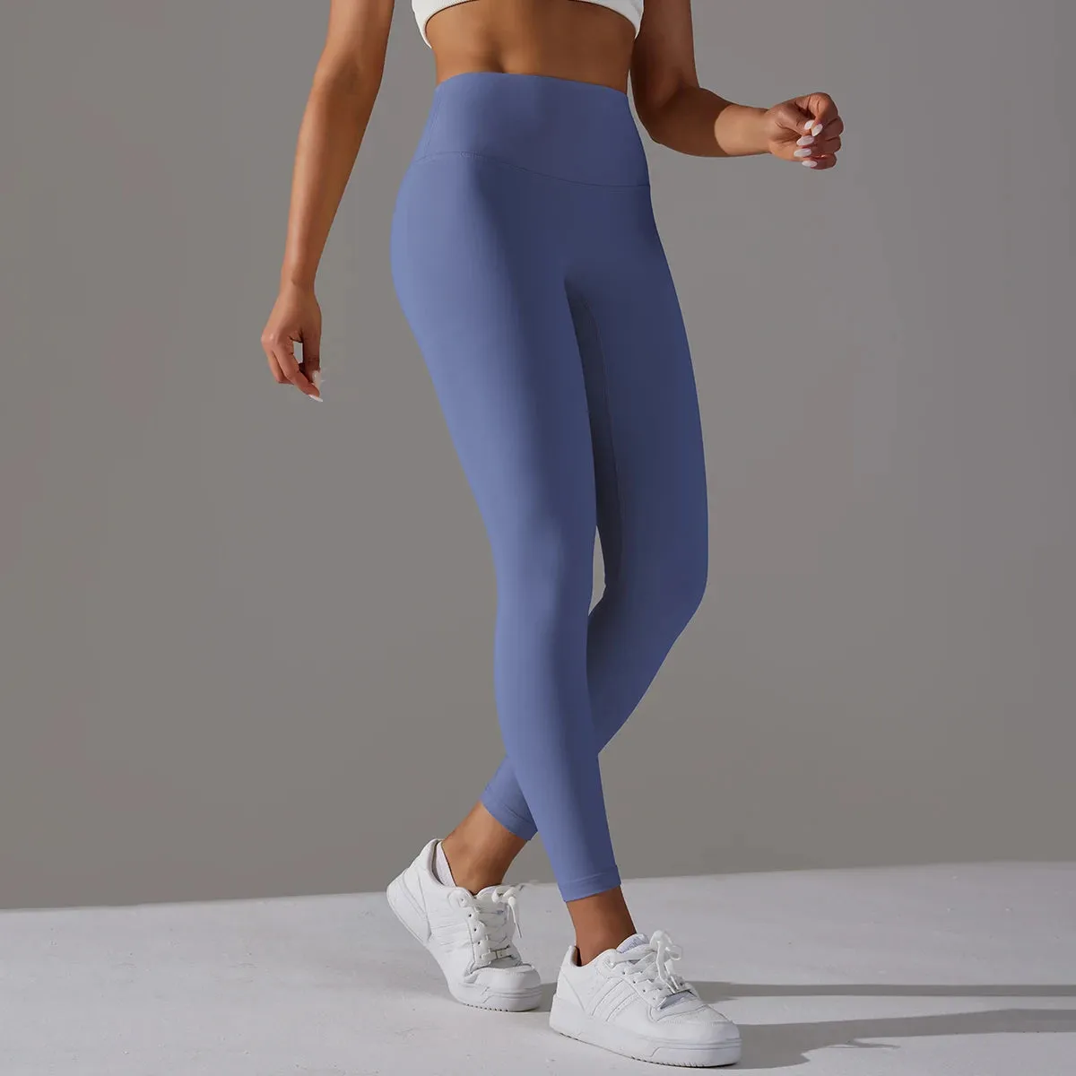 High Waist Naked Feeling Leggings - Women's Fitness Running Yoga Pants