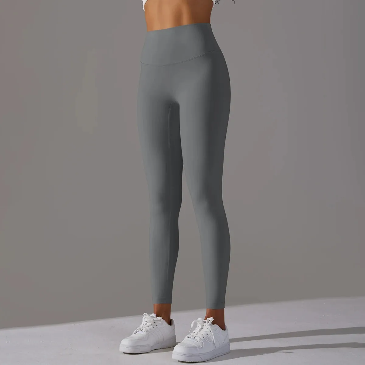 High Waist Naked Feeling Leggings - Women's Fitness Running Yoga Pants