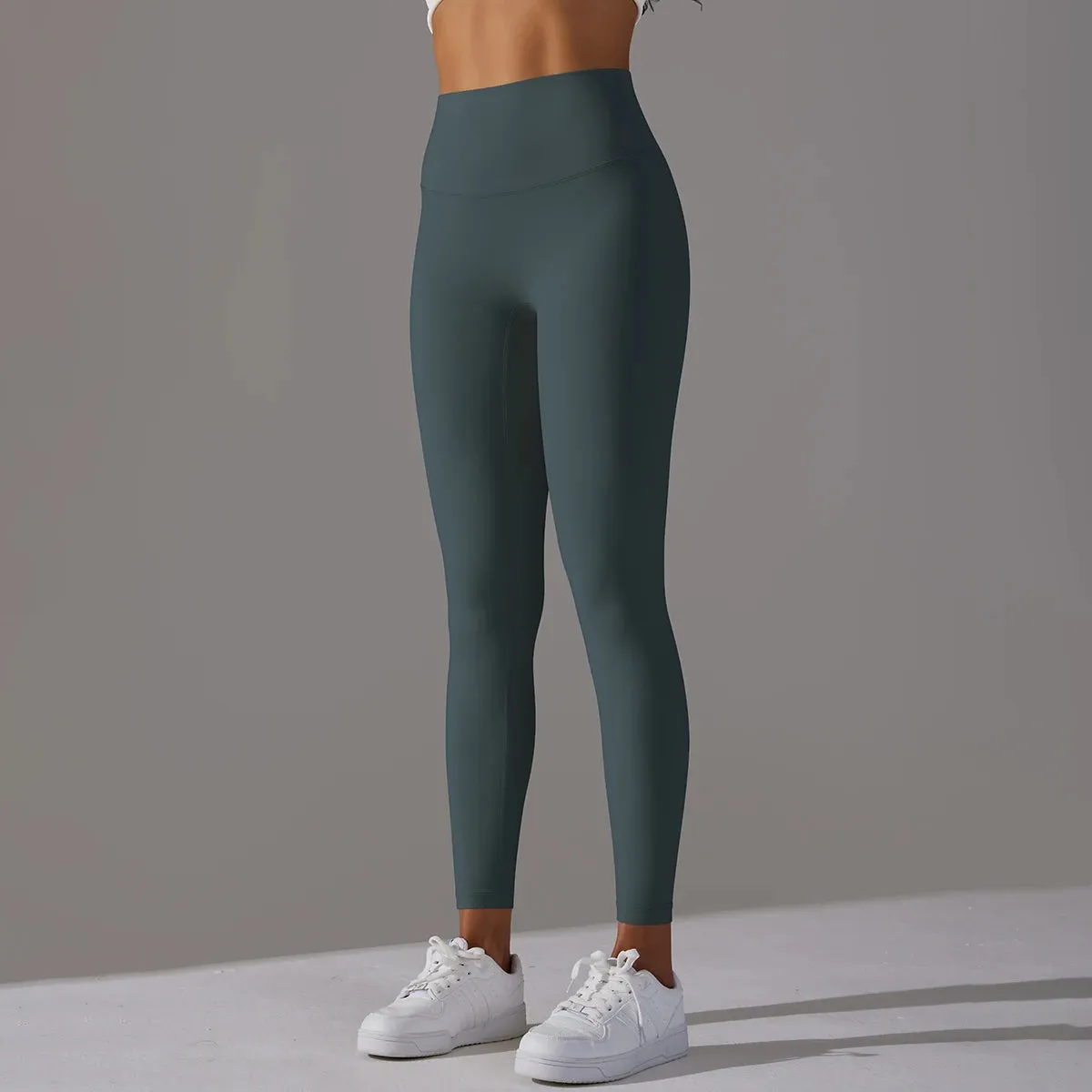 High Waist Naked Feeling Leggings - Women's Fitness Running Yoga Pants