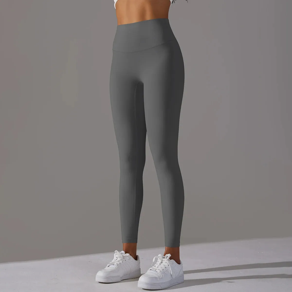 High Waist Naked Feeling Leggings - Women's Fitness Running Yoga Pants
