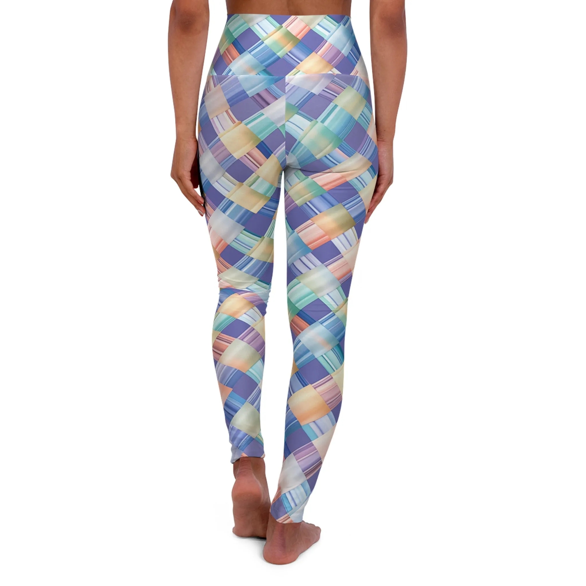 High Waisted Leggings - Edmund London Gingham