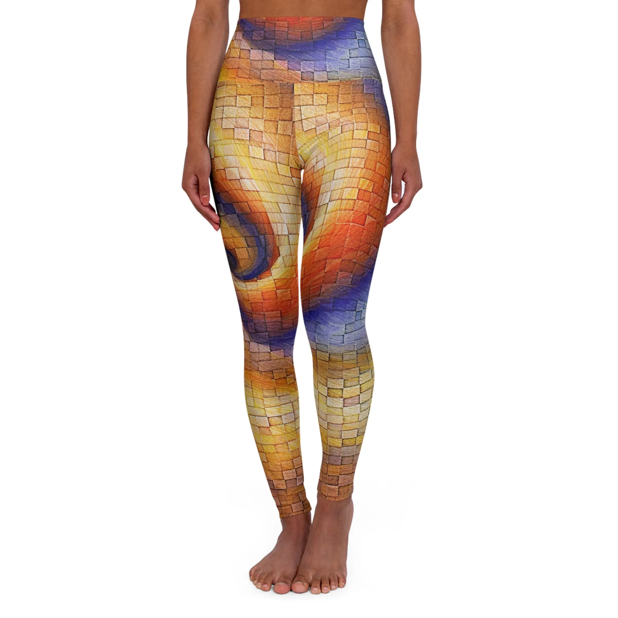 High Waisted Leggings - ImpressionistNeutron.