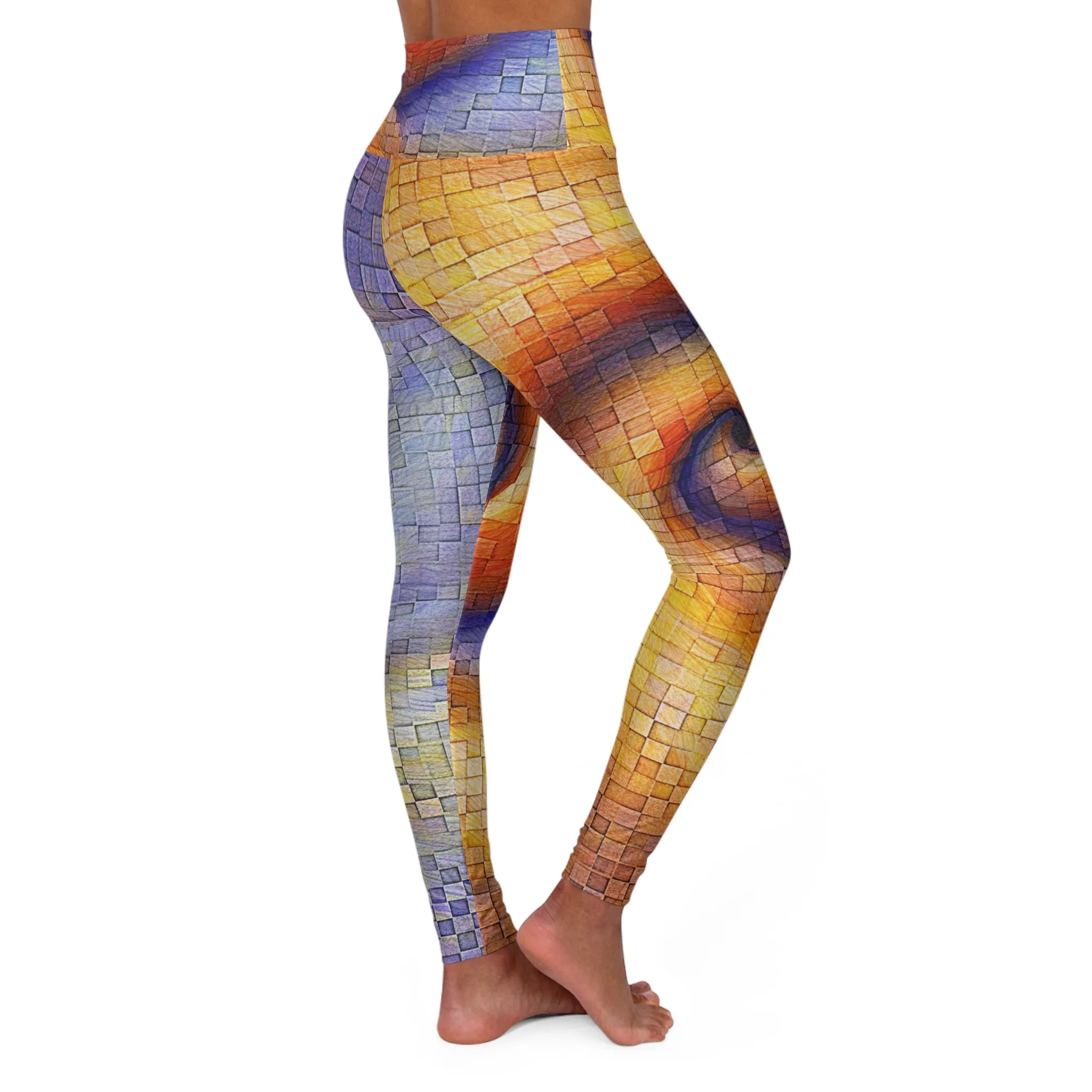 High Waisted Leggings - ImpressionistNeutron.