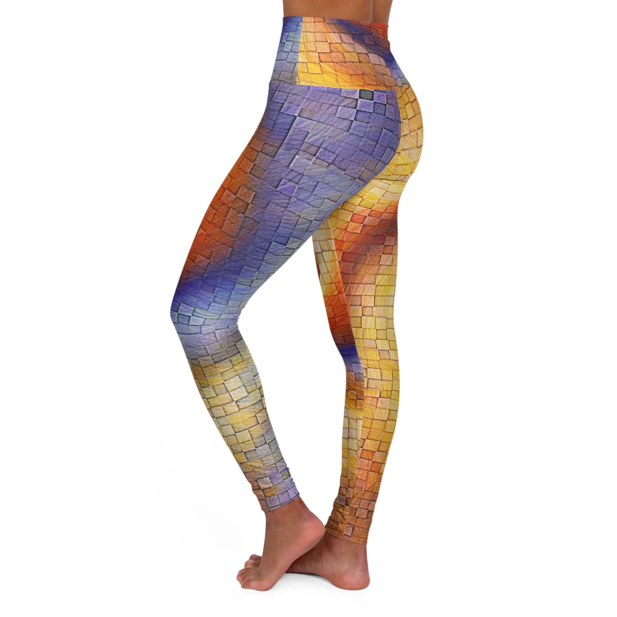 High Waisted Leggings - ImpressionistNeutron.