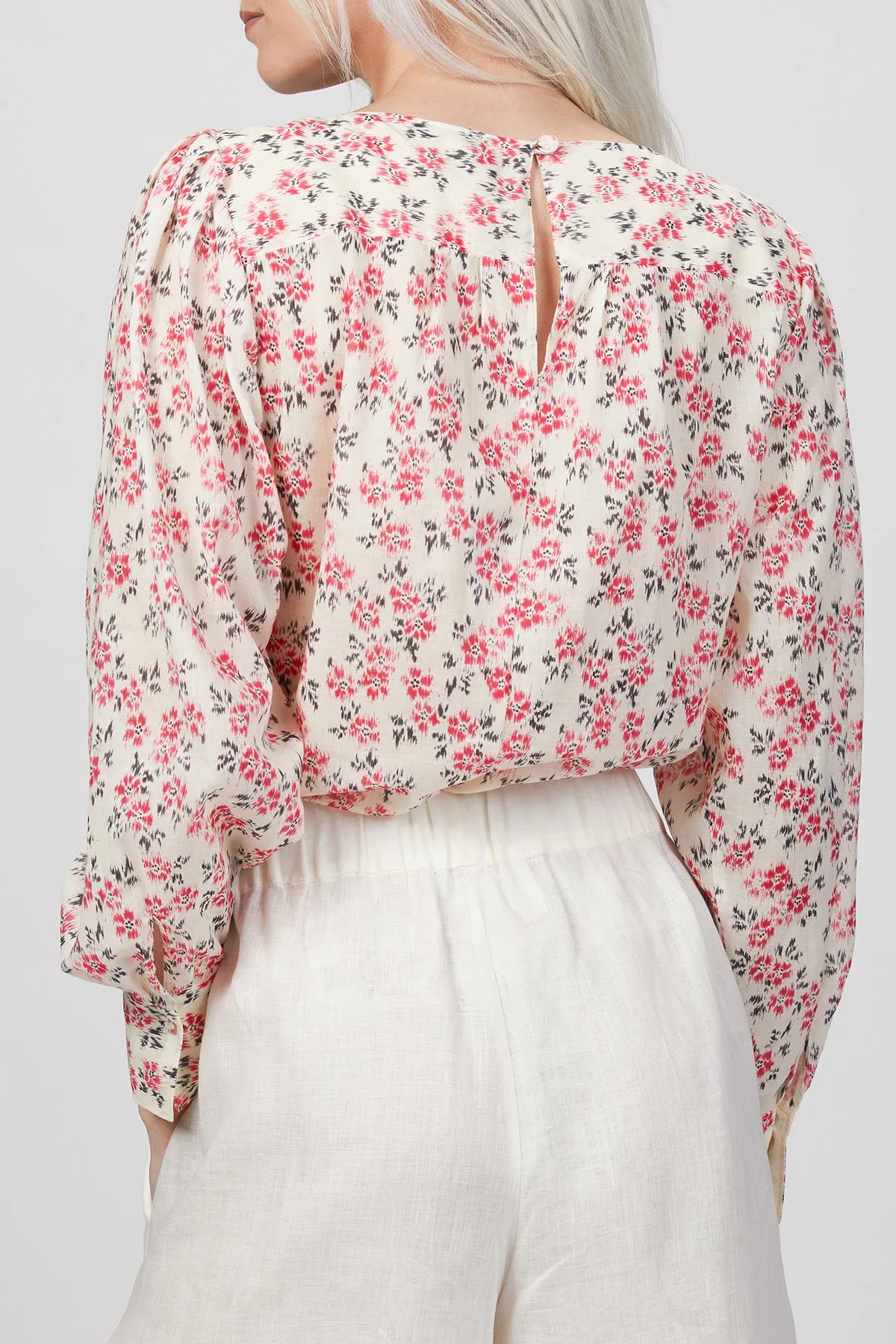 IKAT LONG SLEEVE FLEUR BLOUSE