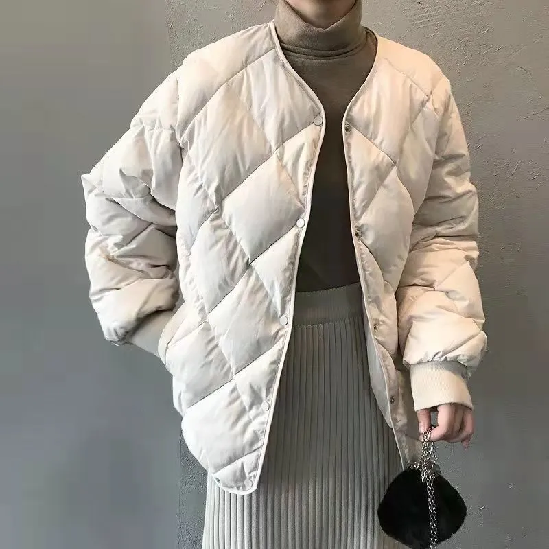 Imani™ | Diamond Quilted Thermal Casual Cotton Jacket