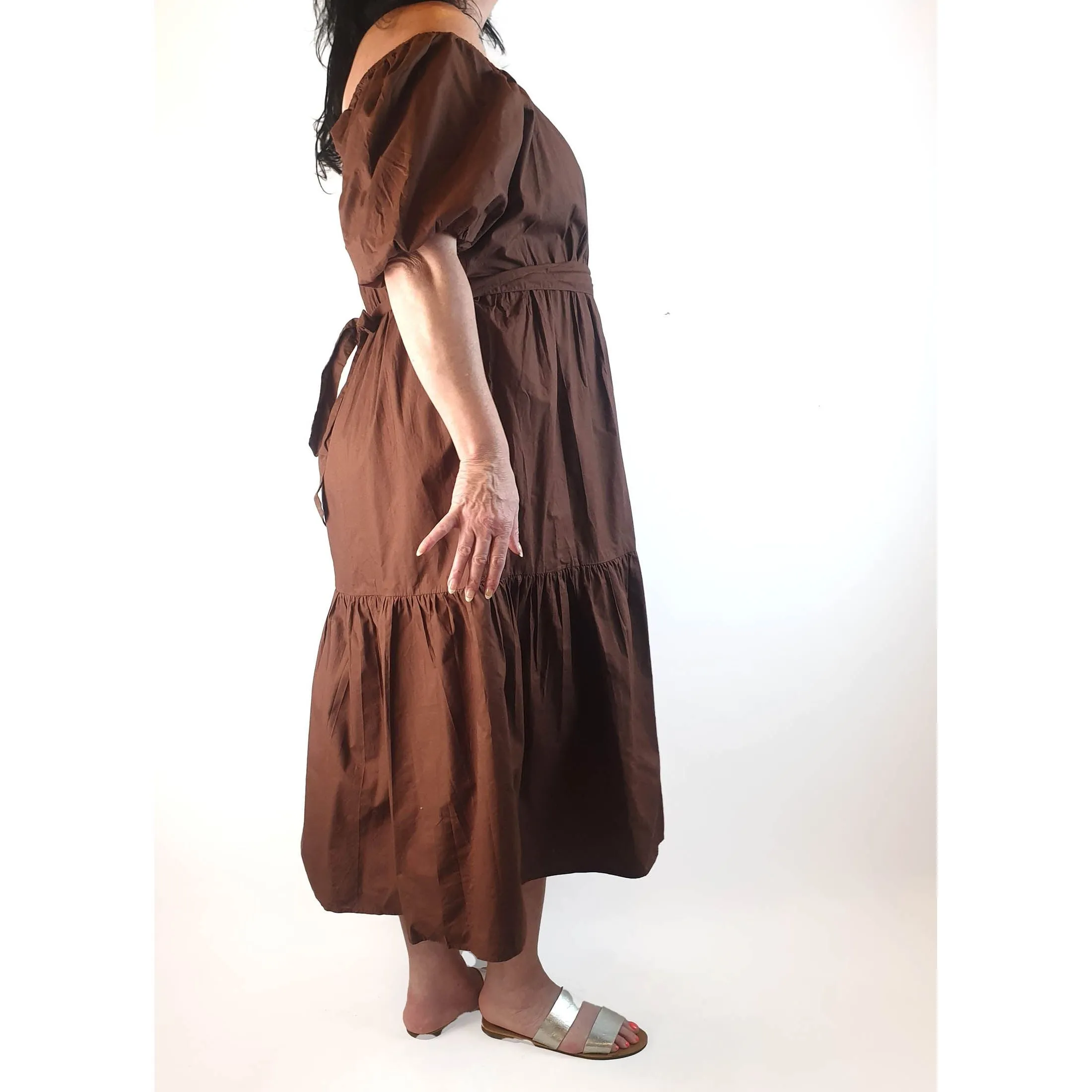 Influence brown cotton dress size 20