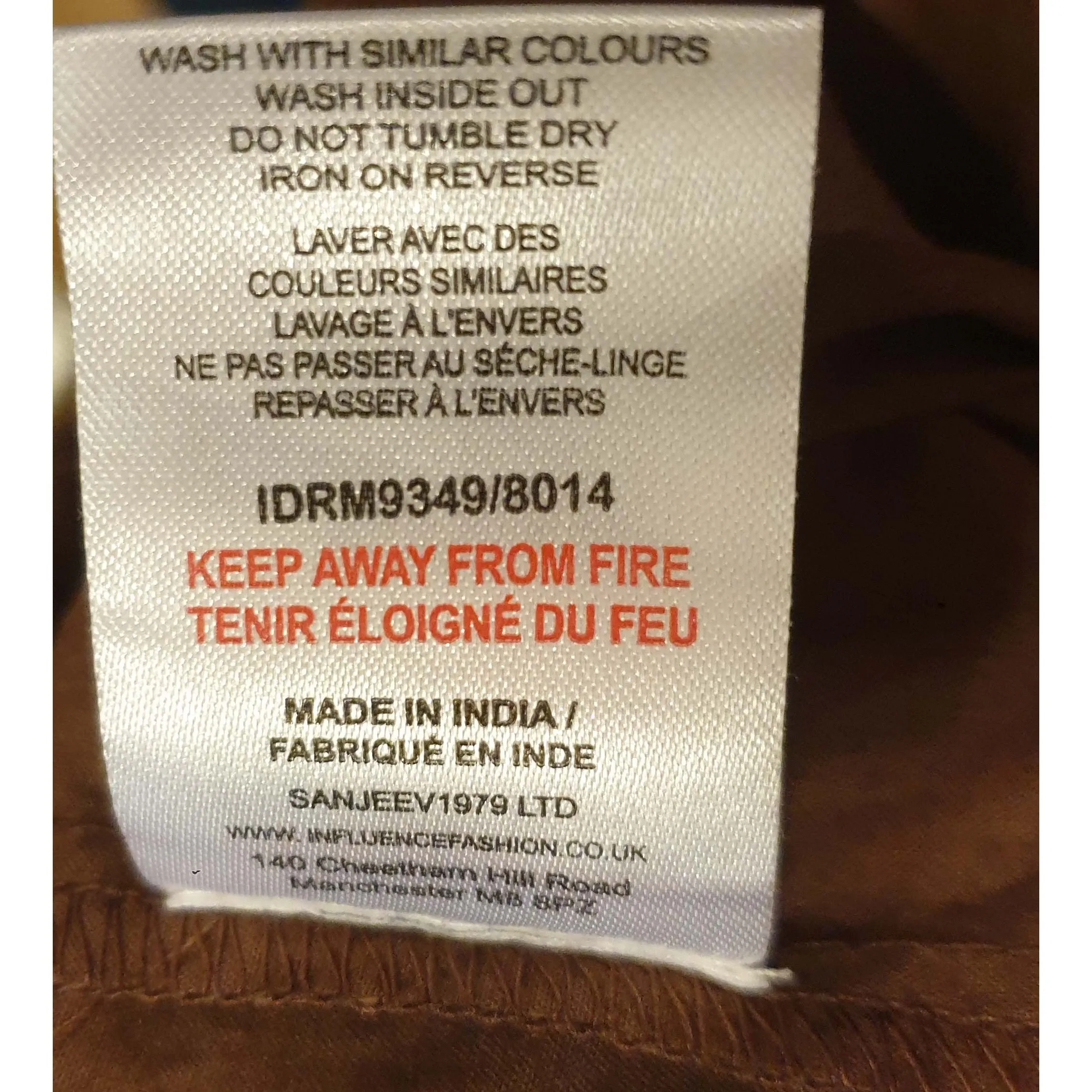Influence brown cotton dress size 20