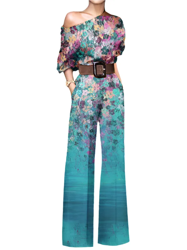Isabella – Casual One-Shoulder Women's Jumpsuit