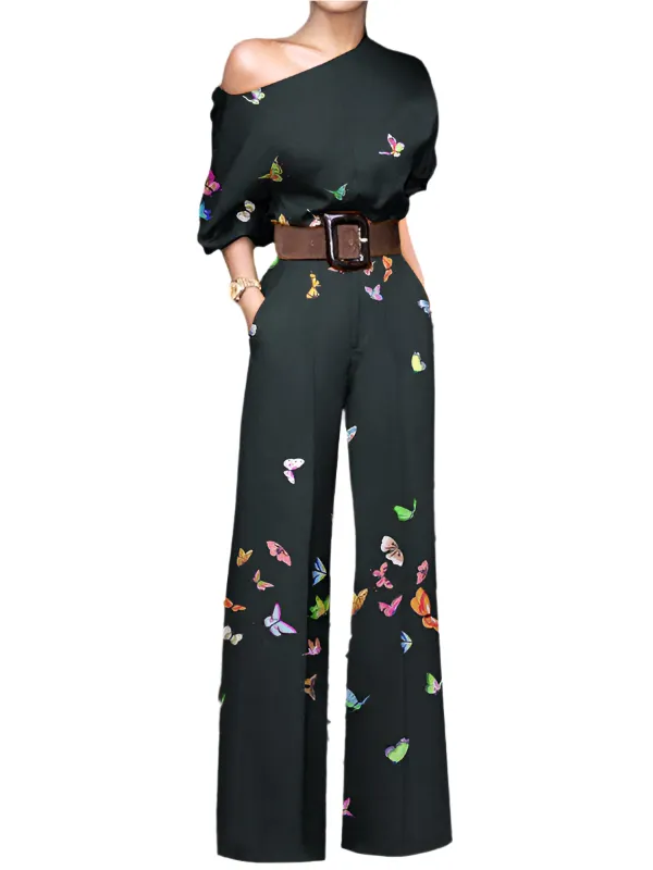 Isabella – Casual One-Shoulder Women's Jumpsuit