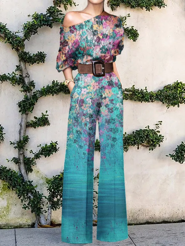 Isabella – Casual One-Shoulder Women's Jumpsuit