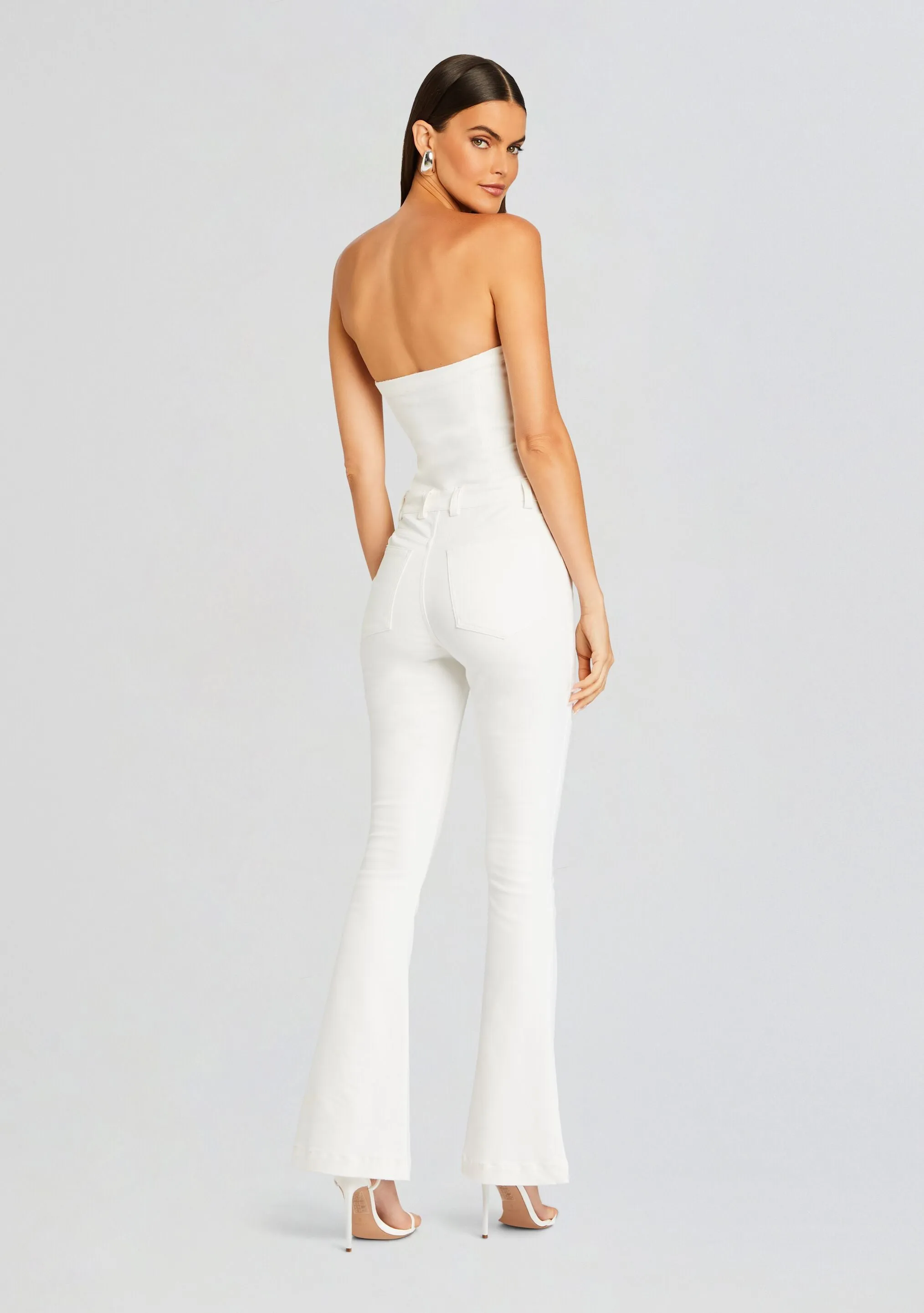 Jeanette Stretch Denim Jumpsuit