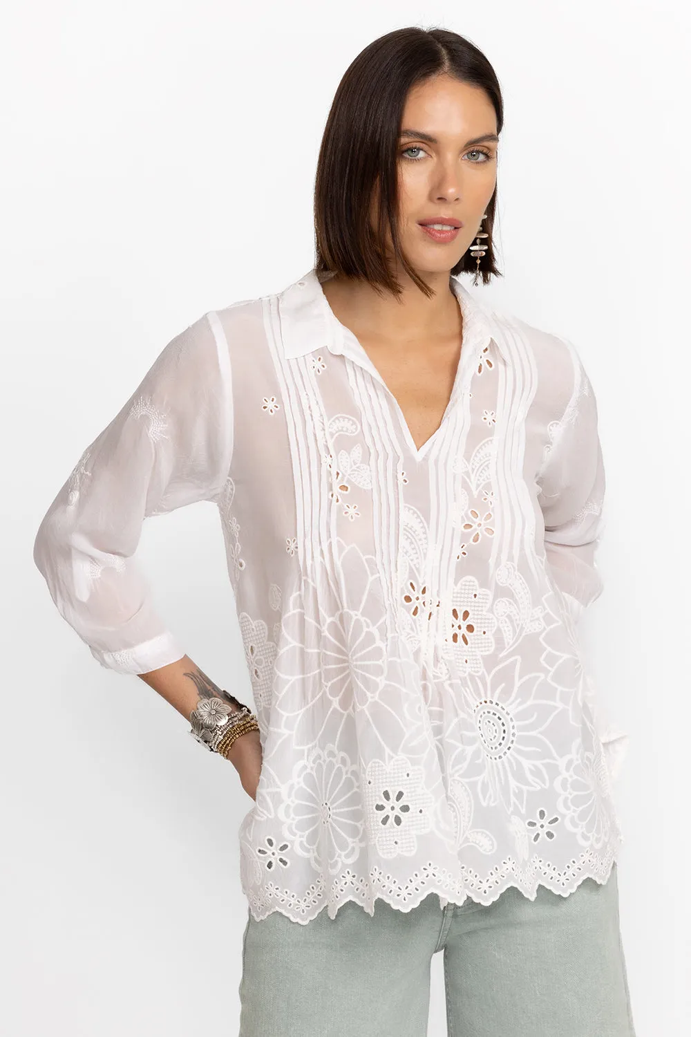 Johnny Was Lemmi Blouse - Jazlynn C15024-4