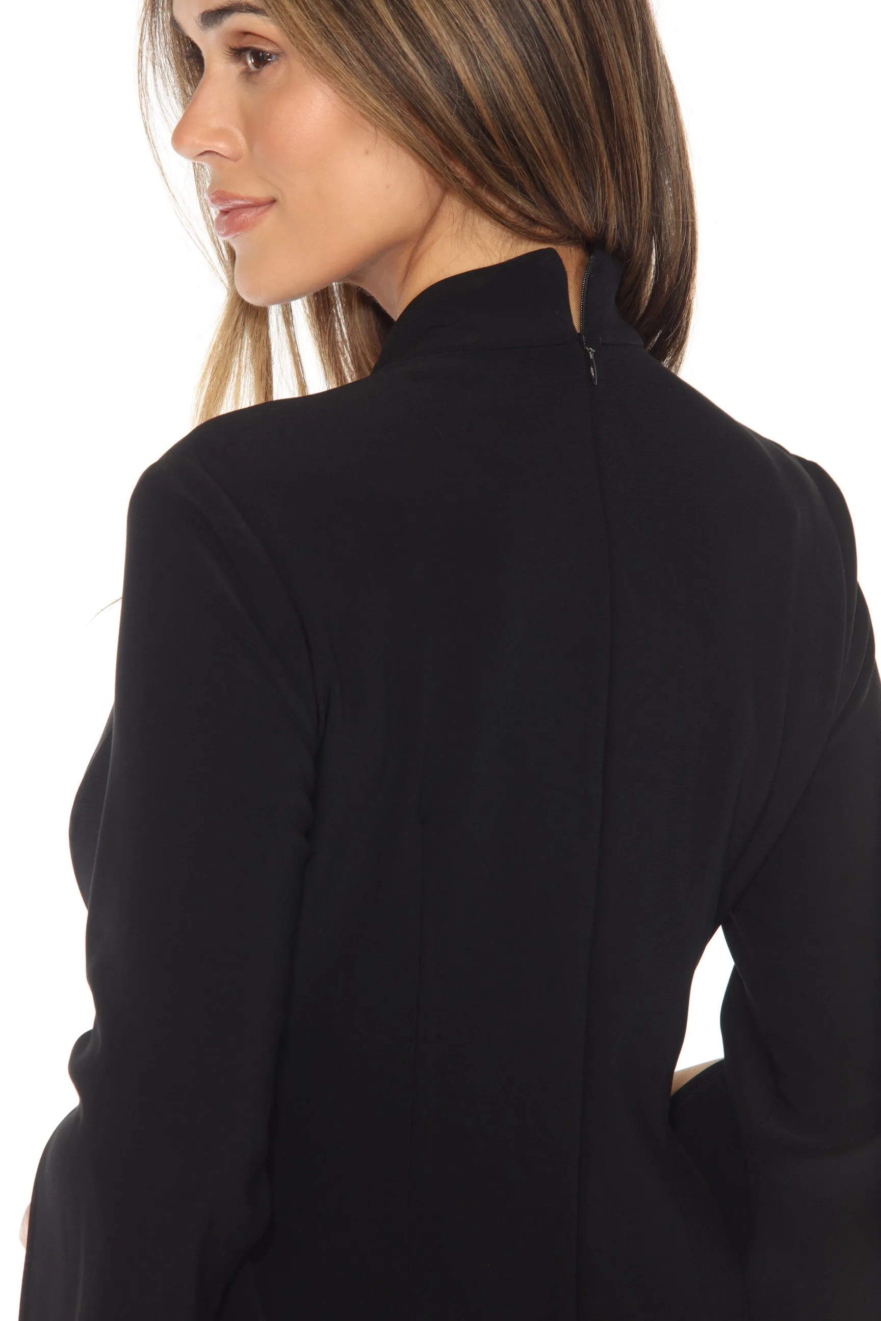 Joseph Ribkoff Black Double-Breasted Blazer Dress 244222