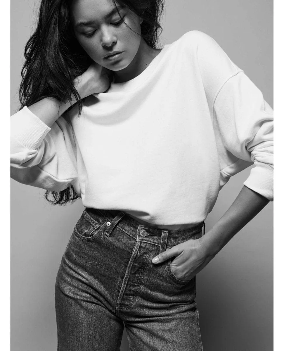 Jovie Classic Sweatshirt White
